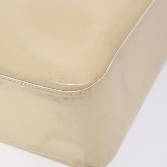 CHANEL Tote Bag Enamel Beige Gold CC Auth bs27673 - Picture 12 of 15